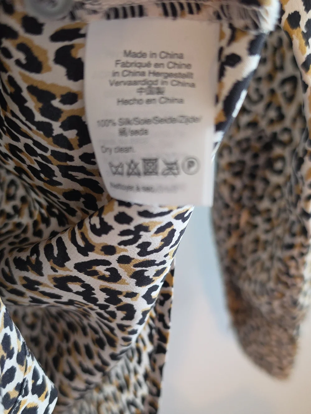 J. Crew Silk Leopard Blouse Size 4